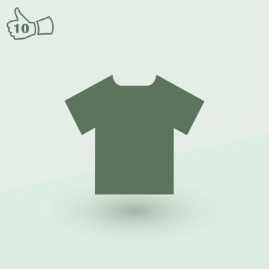 T-shirt simgesi web vektör.