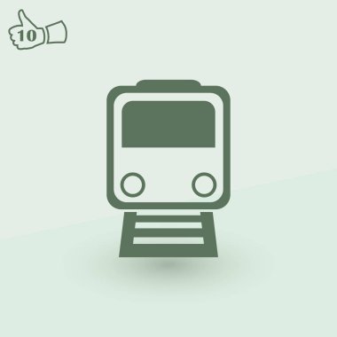 Tren simgesi. vektör tasarımı