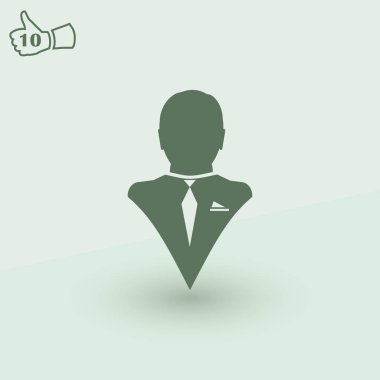 Adam profil simge vektör