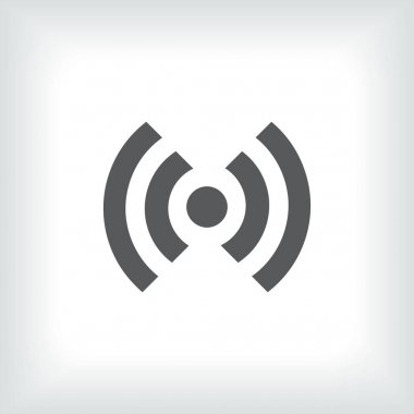 Düz simgesi RSS. vektör çizim