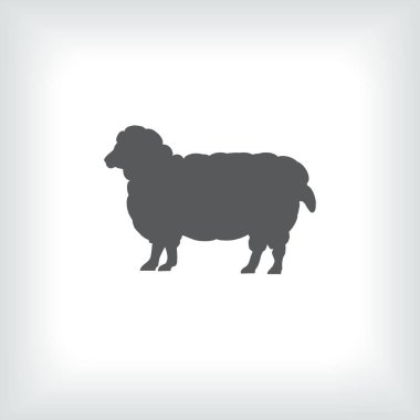 Koyun icon.sheep. vektör çizim.