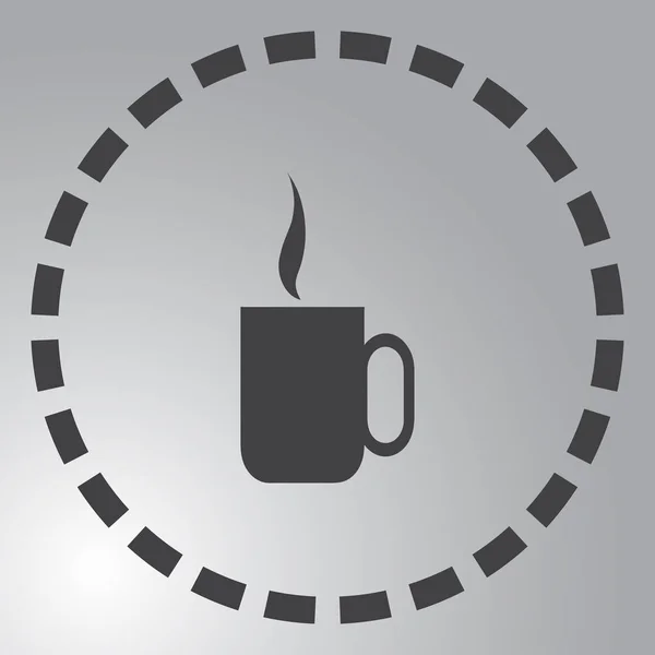 Filiżanka kawy ikona płaskie wektor. Filiżanka herbaty. Obraz ikony filiżanka kawy. — Wektor stockowy