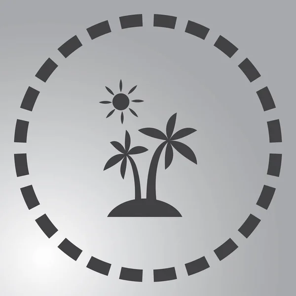 Paml tree icon vector — Stock Vector