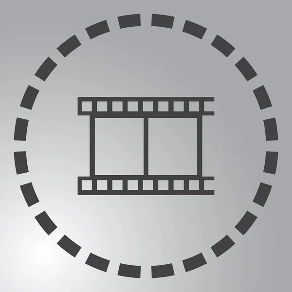 Vecteur vidéo icône plate — Image vectorielle