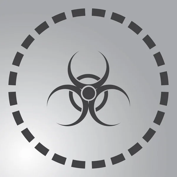 Vector bio hazard ikonen — Stock vektor