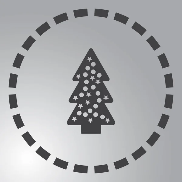 Buon Natale e felice anno nuovo parola Tag Cloud a forma di albero — Vettoriale Stock