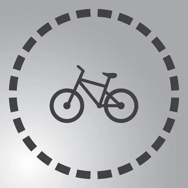 Fiets pictogram webdesign — Stockvector