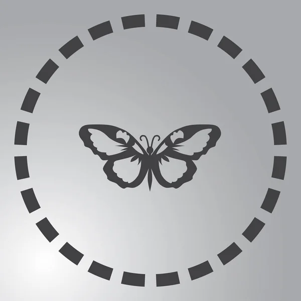 Mariposa icono diseño web — Vector de stock