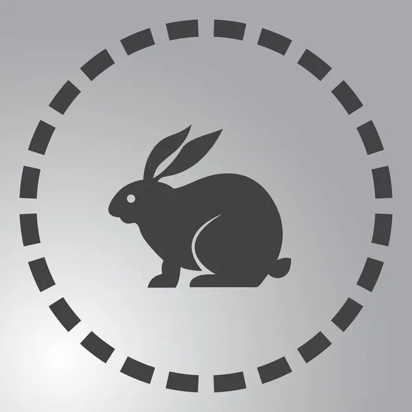 Kaninchen Symbol Illustration isoliert Vektor Zeichen Symbol — Stockvektor