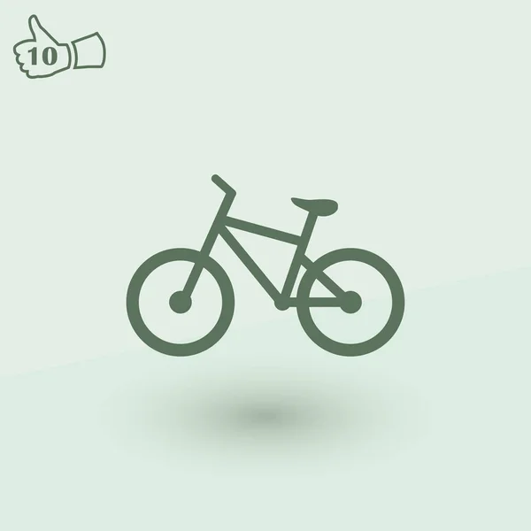 Fiets pictogram webdesign — Stockvector