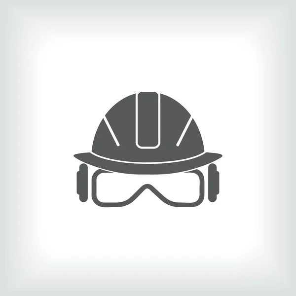 Web アイコン安全ヘルメット、ヘルメットのベクトル イラスト — ストックベクタ