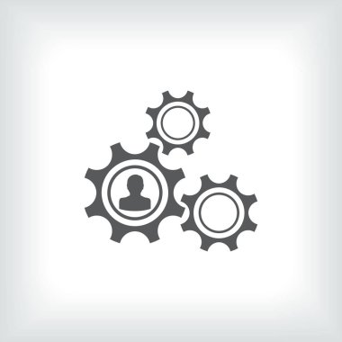 antika arka plan vektör sanat ile dişli simgesini