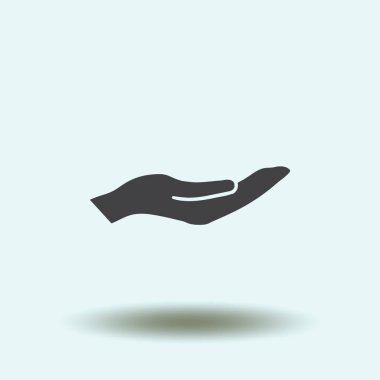 eller simge vektör, düz tasarım en iyi vektör simgesi