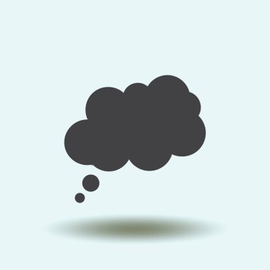 Konuşma balonları çifti. Sosyal simgeler. Düz stil tasarım