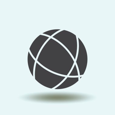 Web sitesi simge. vektör küre simgesi
