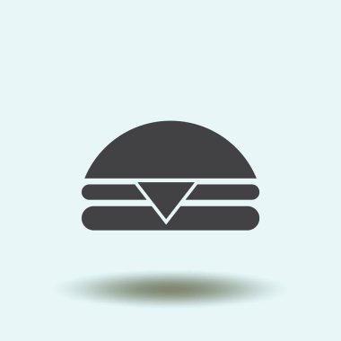 Hamburger vektör web simgesi