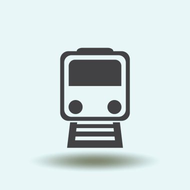Tren simge vektör, Modern ulaşım işareti, Web sitesi, sosyal medya, kullanıcı arabirimi, mobil uygulaması, Eps10