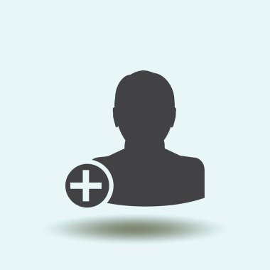 arkadaş simgesi ekle. Vektör Eps 10