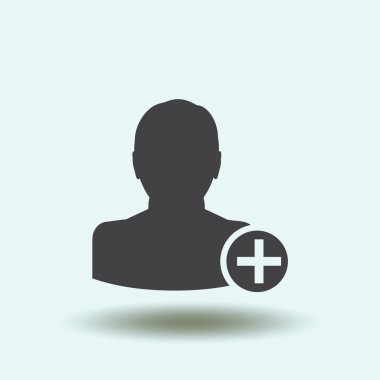 arkadaş simgesi ekle. Vektör Eps 10