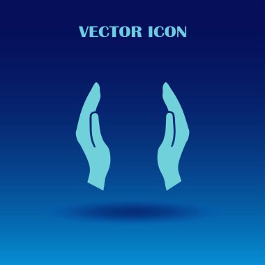 eller simge vektör, düz tasarım en iyi vektör simgesi