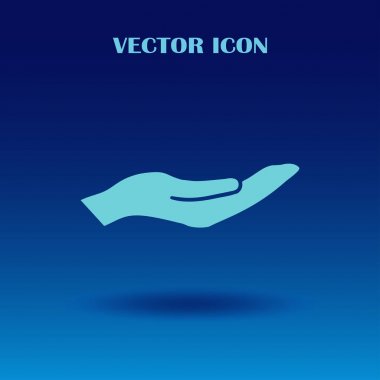 eller simge vektör, düz tasarım en iyi vektör simgesi