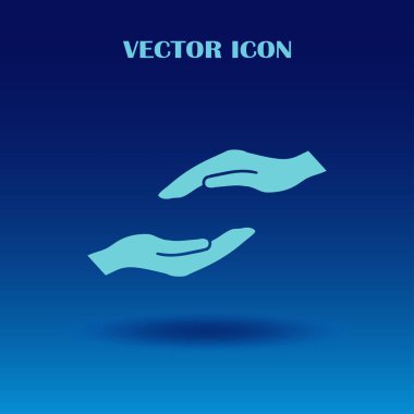 eller simge vektör, düz tasarım en iyi vektör simgesi