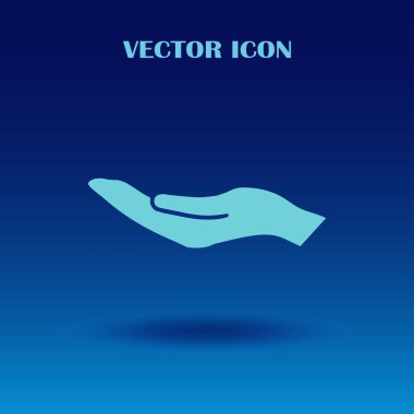 eller simge vektör, düz tasarım en iyi vektör simgesi