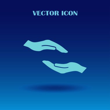 eller simge vektör, düz tasarım en iyi vektör simgesi