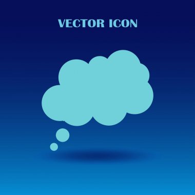 Konuşma balonları çifti. Sosyal simgeler. Düz stil tasarım