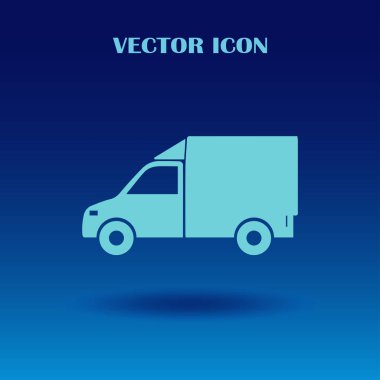 Teslimat vektör düz simgesi