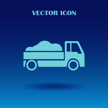 Teslimat vektör düz simgesi