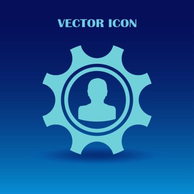 Gears'ın simgesi. Vektör, Eps 10