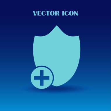 Kalkan vektör web simgesi