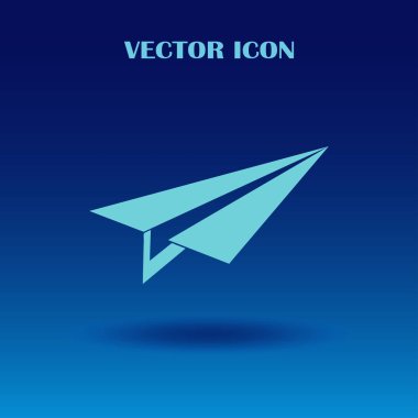 Uçak vektör web simgesi