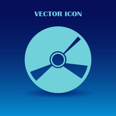 CD düz vektör çizim