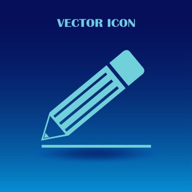 Kalem simgesi, vektör illüstrasyonu