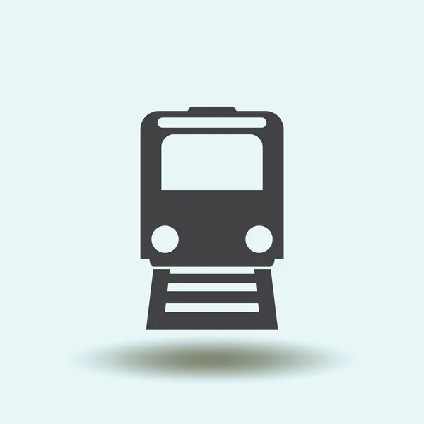 Trein pictogram vector, moderne transport teken, website, sociale media, Ui, mobiele app, Eps10 — Stockvector