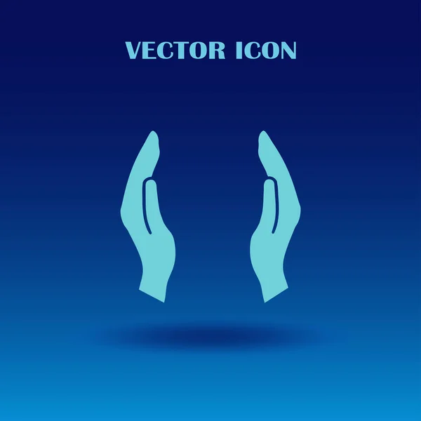 Hands icon vector, flat design best vector icon — Stock Vector