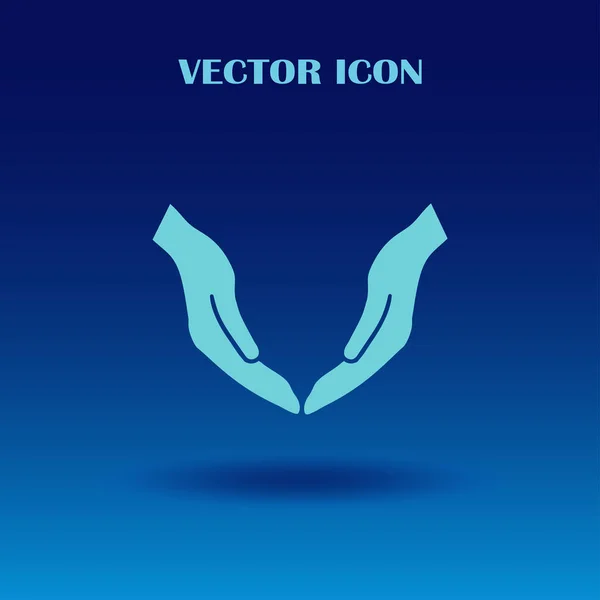 Vektor ikon tangan, desain datar ikon vektor terbaik - Stok Vektor