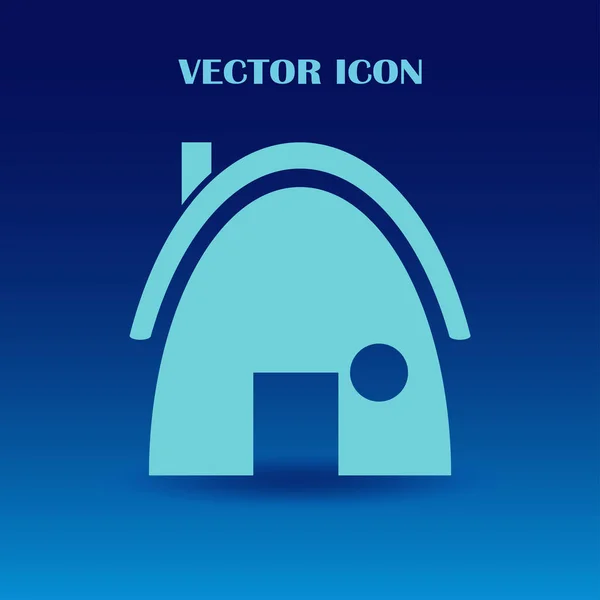 Casa plana icono vector — Vector de stock