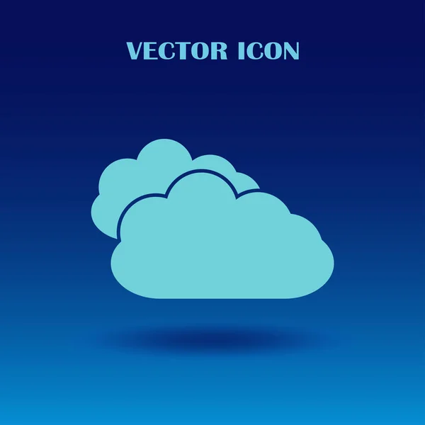 Two Clouds vector image to be used in web applications — Stock Vector