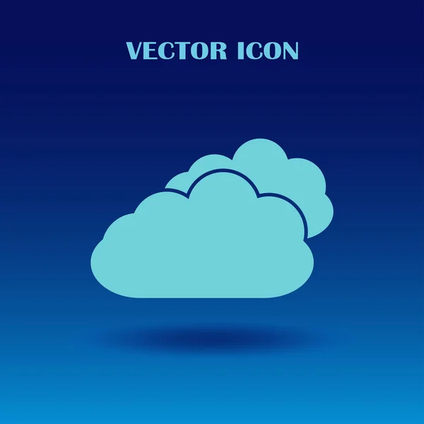 Two Clouds vector image to be used in web applications — Stock Vector