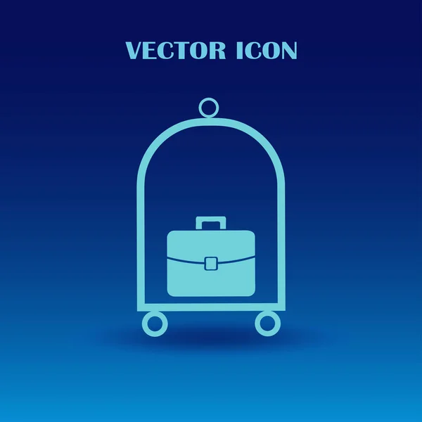 Ícone web vetor de bagagem . — Vetor de Stock