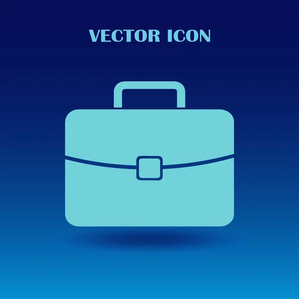 Briefcase icon, vector illustration. Flat design style. — Stock Vector