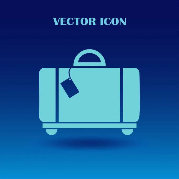 Aktenkoffer-Symbol, Vektorillustration. flacher Designstil. — Stockvektor