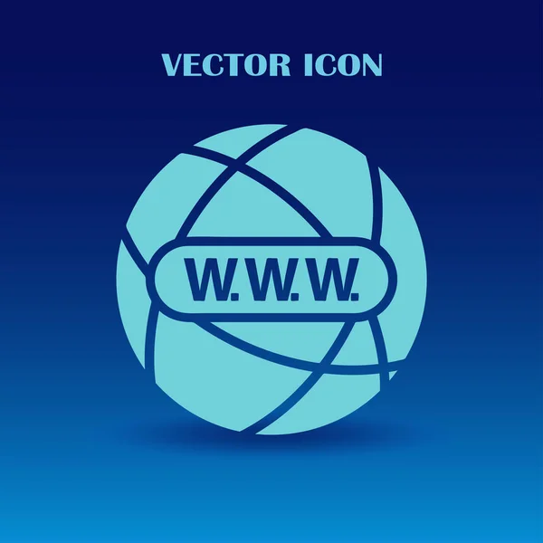 Icono del sitio web. vector globo icono — Vector de stock