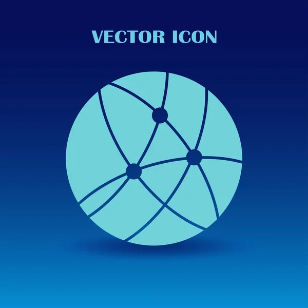 Икона. значок векторного глобуса — стоковый вектор