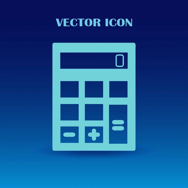 Calculator icon, vector illustration. Flat design style. — Stock Vector