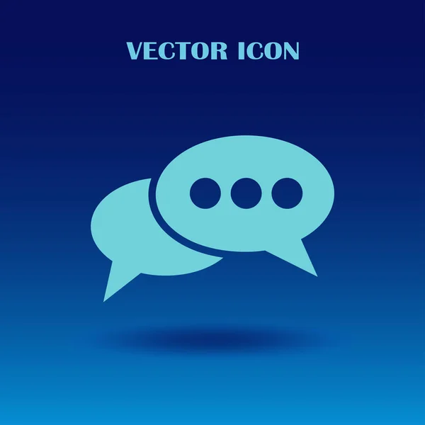 Ícone de chat, ilustração vetorial. estilo de design plano —  Vetores de Stock