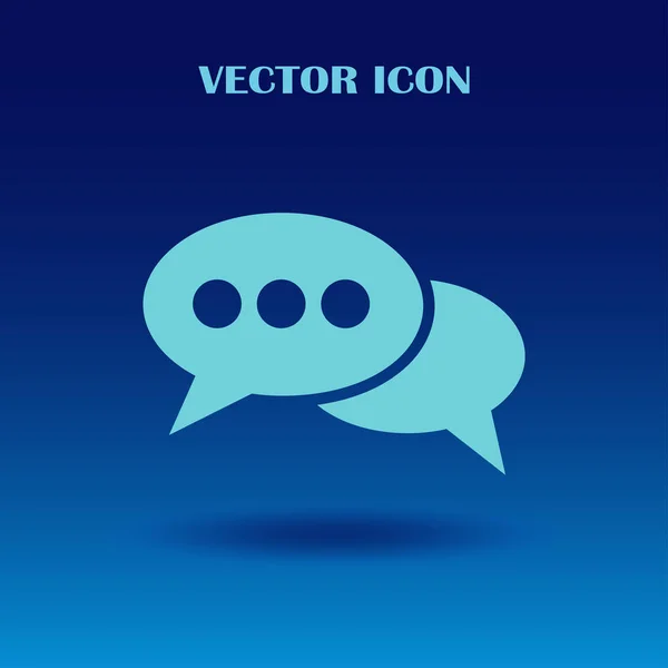 Ícone de chat, ilustração vetorial. estilo de design plano —  Vetores de Stock